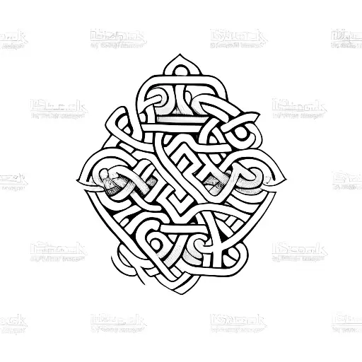 Irish heritage and black culture tattoo design idea