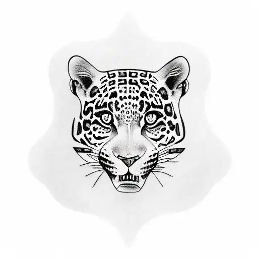 jaguar with many eyes tattoo design idea