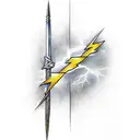 lightning sword  tattoo design idea