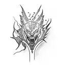 lightning sword  tattoo design idea