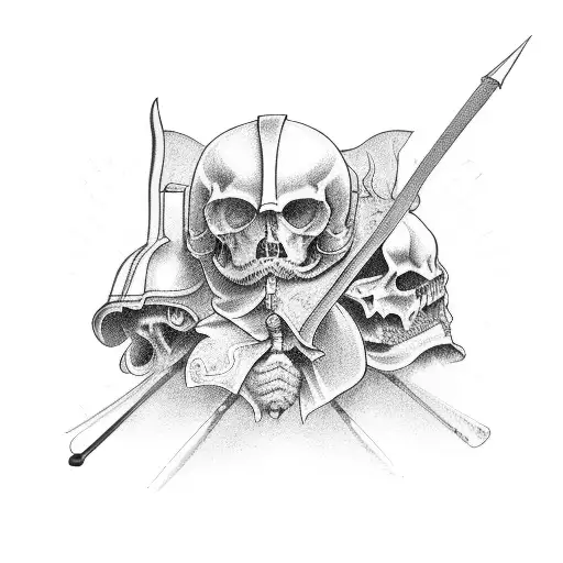 three musketeers tattoo design idea