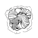 Croissant tattoo design idea