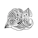 Croissant tattoo design idea