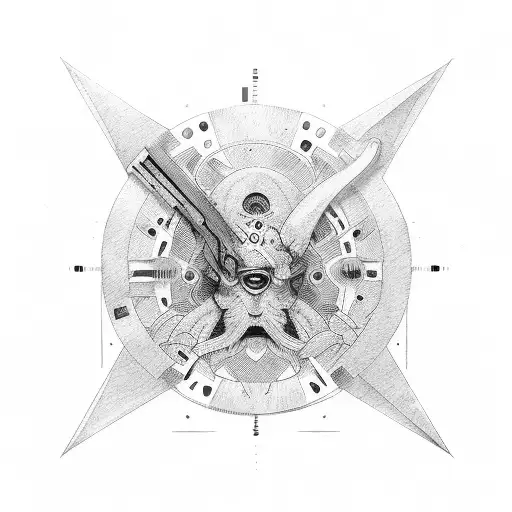the matrix dial caliper tattoo design idea