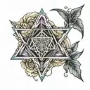 metatron cube tattoo design idea