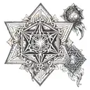 metatron cube tattoo design idea