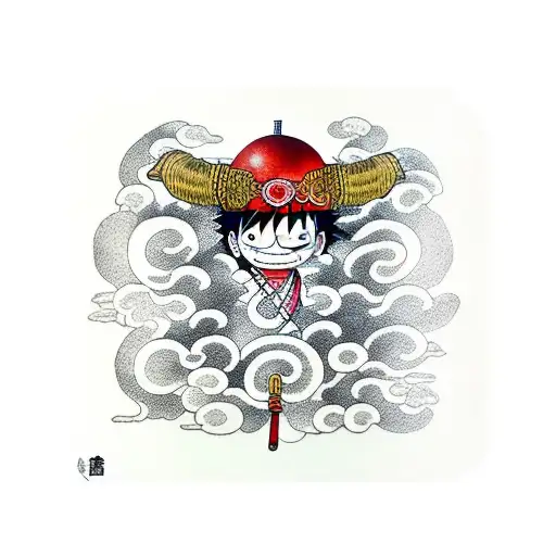 luffy tattoo design idea