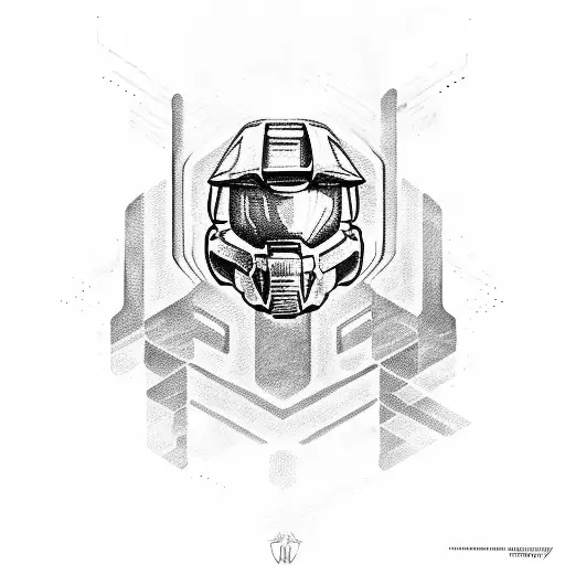 halo energy sword tattoo design idea