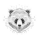 cartoon grizzly bear tattoo design idea