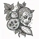 sweet potato  tattoo design idea