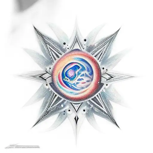 A little star with a write " La stella più fragile dell'universo" tattoo design idea
