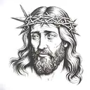 religious tattoo of Jesus tattoo design idea