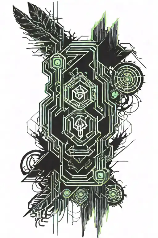 swamp dark night grass skirt tattoo design idea