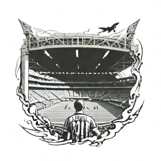 Ultras On Stadium tattoo design idea