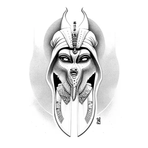 osiris lineal tattoo design idea