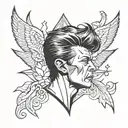 david bowie tattoo design idea