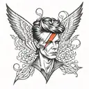 david bowie tattoo design idea
