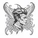 david bowie tattoo design idea
