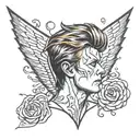 david bowie tattoo design idea