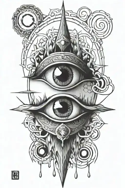 third eye tattoo design idea