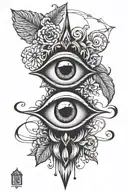 third eye tattoo design idea