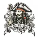 jack sparrow tattoo design idea