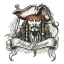 jack sparrow tattoo design idea