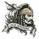 jack sparrow tattoo design idea