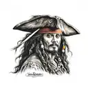 jack sparrow tattoo design idea