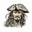 jack sparrow tattoo design idea