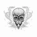 Skull tattoo design idea