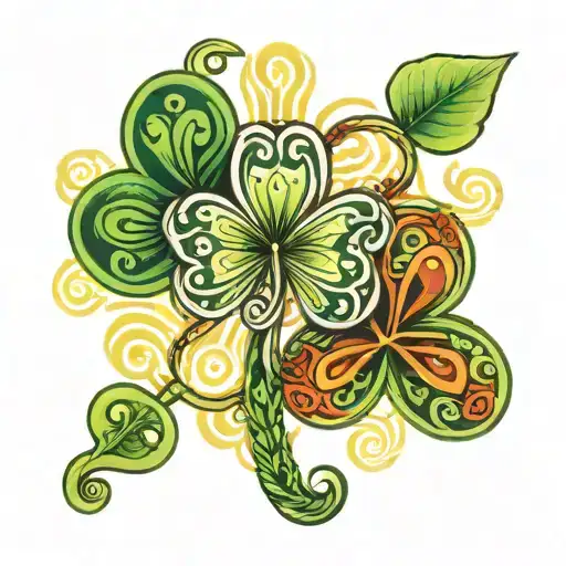 shamrock tattoo design idea