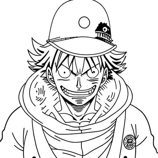 Luffy's hat and a dove rip tattoo design idea