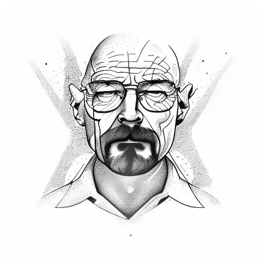 walter white tattoo design idea