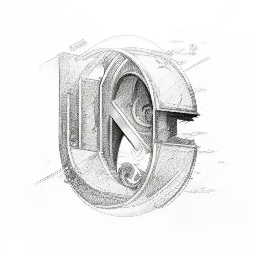 The letters LTC with a horizontal line through the letters tattoo design idea