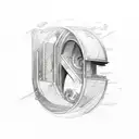 The letters LTC with a horizontal line through the letters tattoo design idea