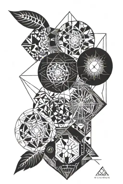 gaia oneness tattoo design idea