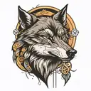 Wolf Mond   tattoo design idea