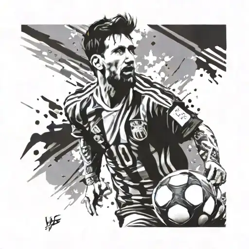 Leo messi world cup tattoo design idea
