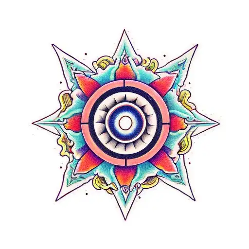 add more wavy fractals tattoo design idea
