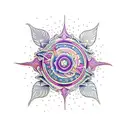 add more wavy fractals tattoo design idea