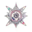 add more wavy fractals tattoo design idea