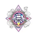 add more wavy fractals tattoo design idea