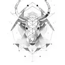 taurus constellation  abstract tattoo design idea