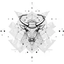 taurus constellation  astrological tattoo design idea