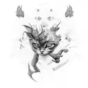 make it look more transparent  tattoo design idea