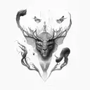 make it look more transparent  tattoo design idea