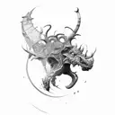 make it look more transparent  tattoo design idea