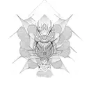 add more wavy fractals tattoo design idea