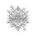 add more wavy fractals tattoo design idea